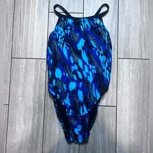 TYR Women's DIAMOND FIT Swimsuit Blue Size Small